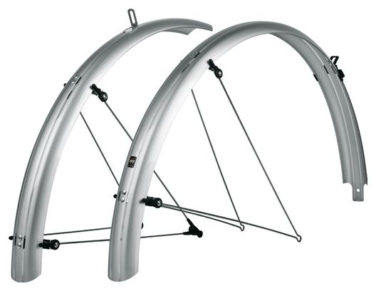 SKS Bluemels 28'' Basic 55 spatbordpaar Zilver