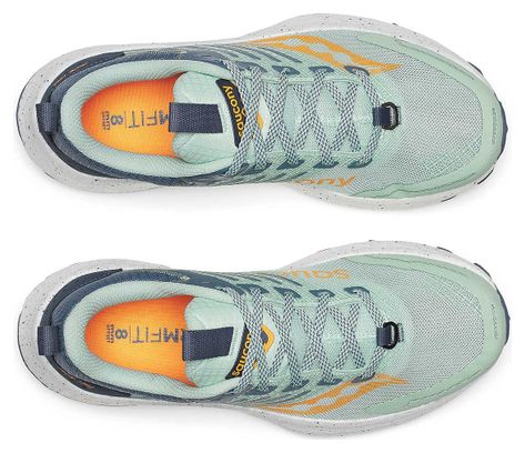 Saucony Ride TR2 Blauw/Oranje Trailschoenen voor dames