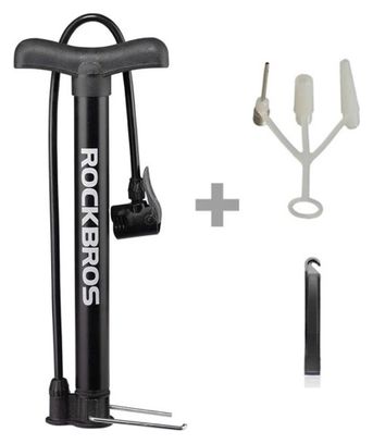 Pompe à pied pour vélo Rockbros  noire