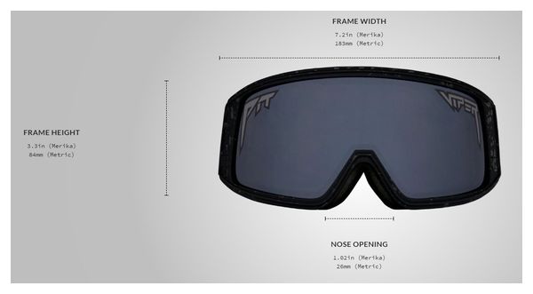 Pit Viper The Blacking Out Gogglés MTB Goggles Black/Grey