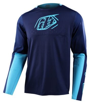 Maillot Manches Longues Troy Lee Designs Sprint Icon Bleu
