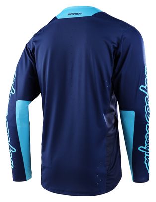 Maillot Manches Longues Troy Lee Designs Sprint Icon Bleu