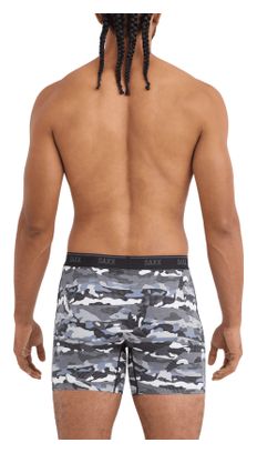 Saxx Quest Quick-Dry Mesh boxershorts, grijs/zwart (set van 2)