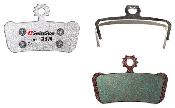 Paar SwissStop Disc 31 E Organic Pads voor Sram / Avid Remmen