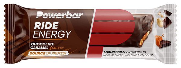Boîte Ride Energy Bar (18x55g) - Powerbar - Chocolat Caramel - Barres énergétiques