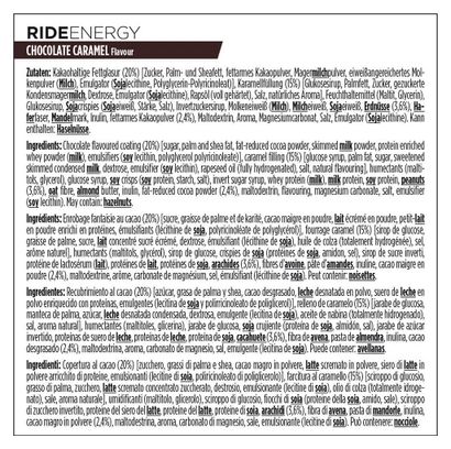 Boîte Ride Energy Bar (18x55g) - Powerbar - Chocolat Caramel - Barres énergétiques