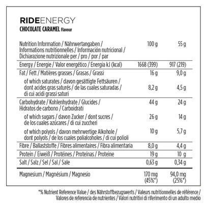 Boîte Ride Energy Bar (18x55g) - Powerbar - Chocolat Caramel - Barres énergétiques