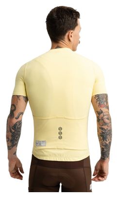Maillot cyclisme gravel demi-zip homme GM5 Terraquest Yellow Jaune