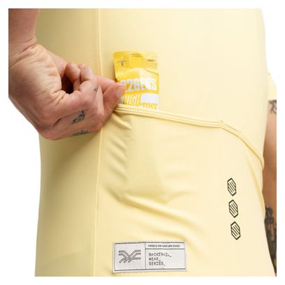 Maillot cyclisme gravel demi-zip homme GM5 Terraquest Yellow Jaune