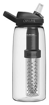 Camelbak Eddy+ filtered water bottle by Lifestraw 1L Clear