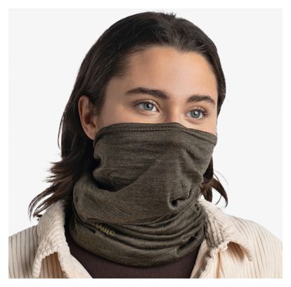 Buff Merino Lightweight Khaki choker
