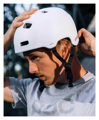 Poc Crane Mips Matte White Helmet
