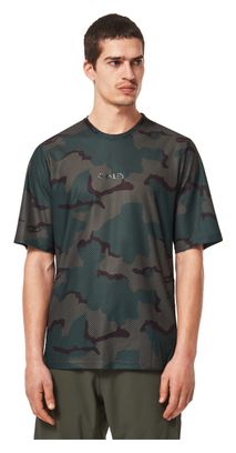 Maillot Manches Courtes Oakley Ride Free Camo Khaki