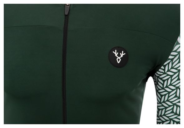 LeBram Korte Mouw Jersey Aspin Agave Green Slim Fit