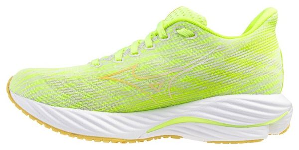 Mizuno Wave Rider 28 Green/Orange Hardloopschoenen voor dames