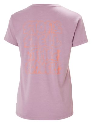 T-shirt Helly Hansen Skog Recycled Graphic Violet Donna