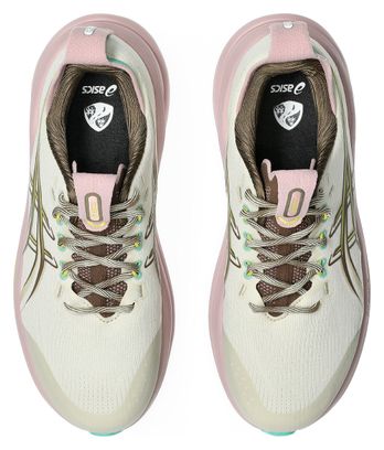 Scarpe da corsa Asics Gel-Nimbus 28 TR Beige/Rosa/Giallo Donna