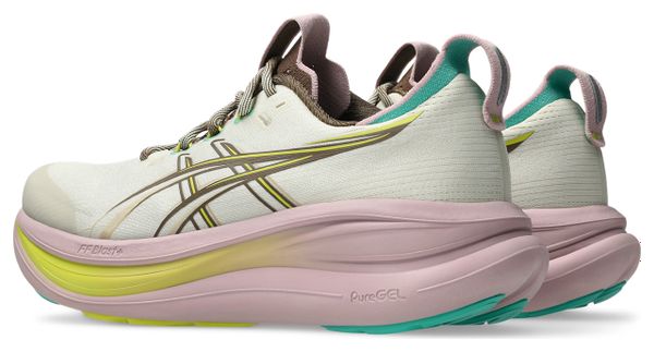 Scarpe da corsa Asics Gel-Nimbus 28 TR Beige/Rosa/Giallo Donna