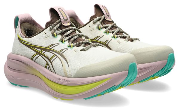 Scarpe da corsa Asics Gel-Nimbus 28 TR Beige/Rosa/Giallo Donna