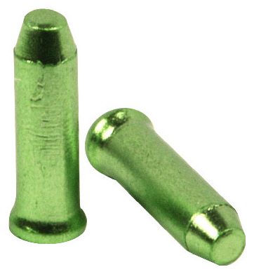 Embouts de Câbles de Dérailleur en Alu Elvedes 2.3 mm Vert (10pcs)