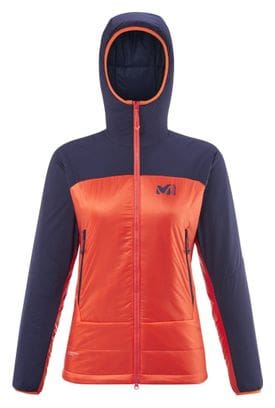 Sudadera con capucha Millet Fusion Airwarm Orange para mujer