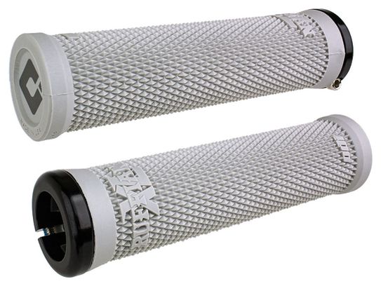 Pair of Odi Ruffian XL V2.1 Grips 135 mm Grey / White