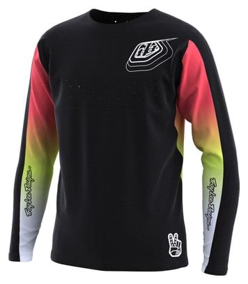 Langarm Trikot Kinder Troy Lee Designs Sprint Richter Schwarz/Mehrfarbig Kid XL