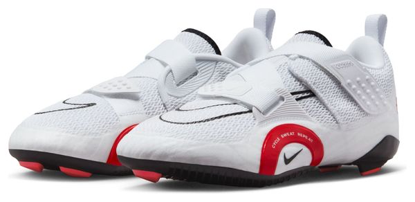 Nike SuperRep Cycle 2 Next Nature White Red Women's Cross Training Shoes
