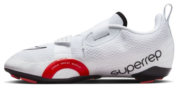 Nike SuperRep Cycle 2 Next Nature White Red Women's Cross Training Shoes