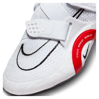 Nike SuperRep Cycle 2 Next Nature White Red Women's Cross Training Shoes