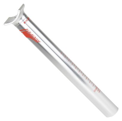 Tija de sillín Elevn Pivotal Aero 25,4 mm Plata/Rojo