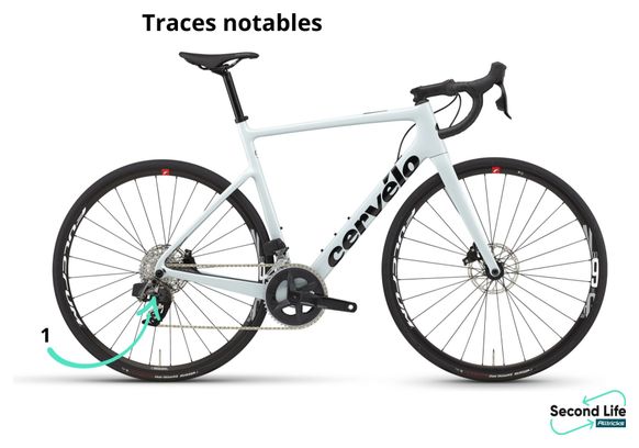 Prodotto ricondizionato - Cervélo Caledonia Disc Sram Rival eTap AXS 12V Glacier 2023 road bike