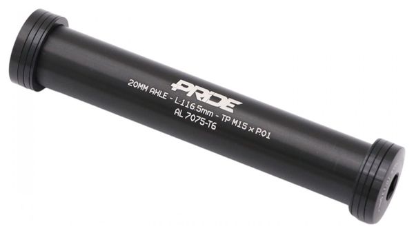 Pride Racing Steckachse 20 x 116,5 mm mit 6 Distanzstücken Schwarz