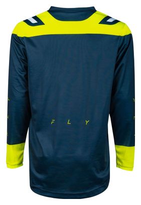 Fly F-16 Long Sleeve Jersey Navy/Fluorescerend Geel/Wit