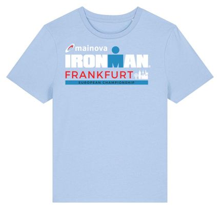Ironman Frankfurt Hemelsblauw Korte Mouw T-Shirt