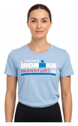 Ironman Frankfurt Hemelsblauw Korte Mouw T-Shirt