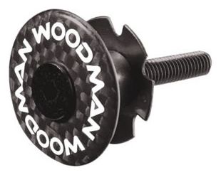 WOODMAN Couvercle Jeu de direction CARBONE COMP pour fourche 1''1/8 Noir