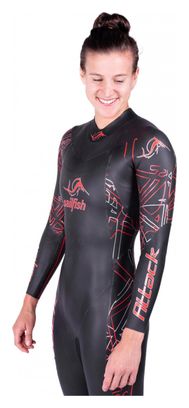 Traje de neopreno Sailfish Attack 7 para mujer Negro