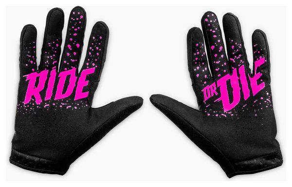Muc-Off MTB Long Gloves Pink / Black