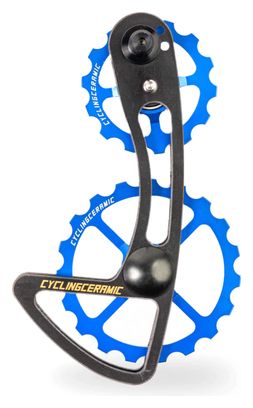 Chape de Dérailleur CyclingCeramic Oversized 14/19T pour Dérailleur Shimano 105 R7000 11V Bleu