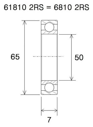 Roulement de pédalier B3 - Blackbearing - Look 695