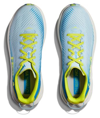 Hoka Rincon 3 Running Shoe White Blue Yellow