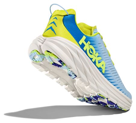 Chaussures de Running Hoka Rincon 3 Blanc Bleu Jaune