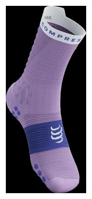 Compressport Pro Racing Socks v4.0 Trail Mauve/Blue