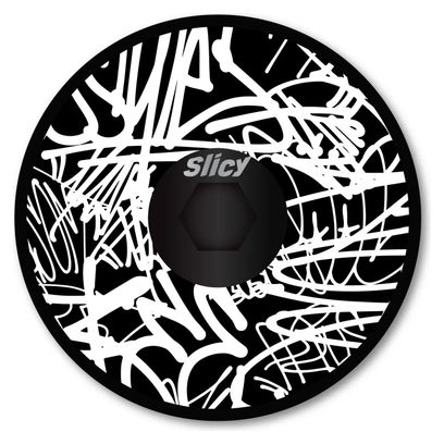 Slicy Fun Stem Cap La Street White / Black