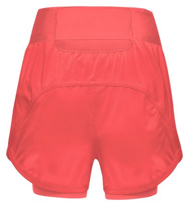 Pantalones cortos 2 en 1 Gore Wear Concurve 3 Coral para mujer
