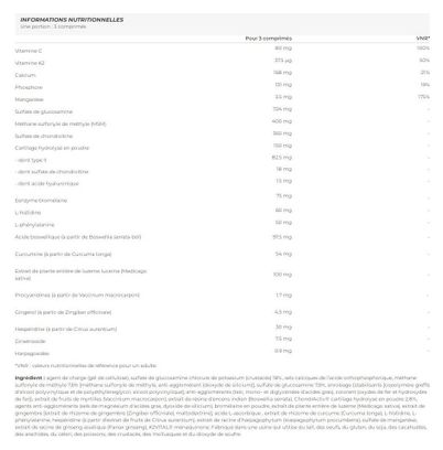 Arthro Forte (120 Tabs) - Biotech Usa - Soin Articulations