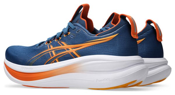 Chaussures Running Asics Gel-Nimbus 28 Bleu/Orange Homme