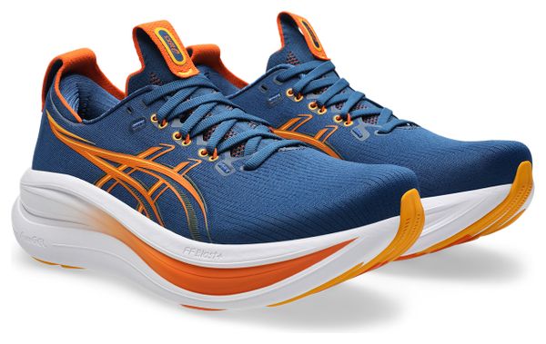 Chaussures Running Asics Gel-Nimbus 28 Bleu/Orange Homme