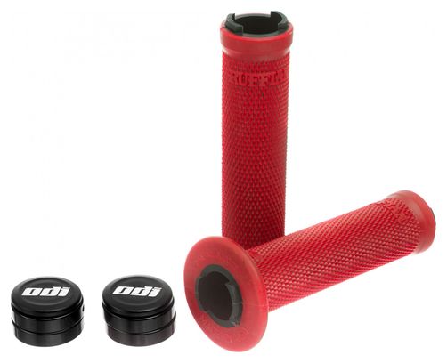 ODI Ruffian Lock-On 143mm Rood / Zwart Grips